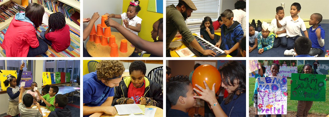 Afterschool program activities collage