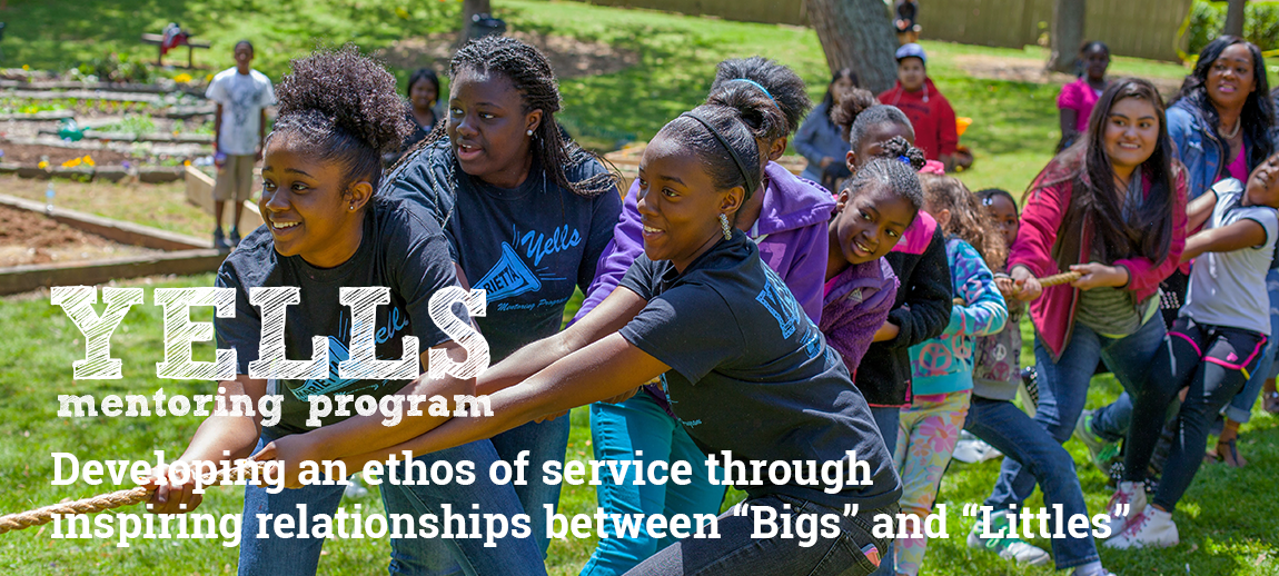 YELLS youth participating in outdoor mentoring activity